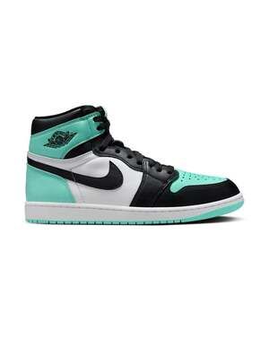 Air Jordan 1 Retro High OG Green Glow Sneakers - Size 4Y
